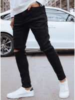 Pánské černé džínové kalhoty FashionStreet UX4262 Pánské černé džínové kalhoty FashionStreet UX4262