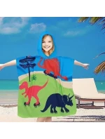 PončoBavlněné světové dětské plážové pončo s kapucí 60x60