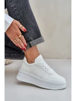 Dámské Tenisky Na Platformě S Dekorativním Šněrováním Bílé Mistra Dámské Tenisky Na Platformě S Dekorativním Šněrováním Bílé Mistra