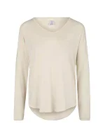 Dámské pyžamové tričko QS6143E-101 slonovinová - Calvin Klein Dámské pyžamové tričko QS6143E-101 slonovinová - Calvin Klein