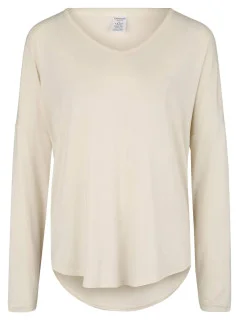 Dámské pyžamové tričko QS6143E-101 slonovinová - Calvin Klein