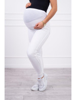 Dámské těhotenské džínové kalhoty 2671-1 Bílá - Kesi