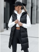 Dámská prošívaná vesta FAR AWAY černá FashionStreet TY3748 Dámská prošívaná vesta FAR AWAY černá FashionStreet TY3748