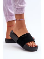 Dámské sandály na platformě z semiše Big Star NN274A670 černé