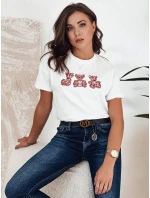 Dámské tričko GRIZY ecru FashionStreet RY2568