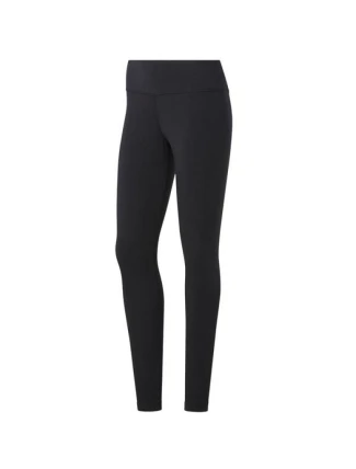 Dámské sportovní legíny Reebok TE COTTON LEGGING s vysokým pasem černé (FK6664)
