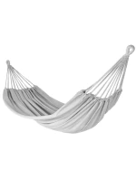 ZAHRADNÍ HOUPACÍ SÍŤ PRO 2 OSOBY 200X150 CM S KRYTEM ŠEDÁ 1039053