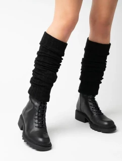 Dámské vlněné návleky art.068 Černá - Steven