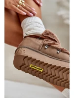 Nízké Sněhule Na Platformě S Kožíškem D.Franklin Hnědé DFSH370011