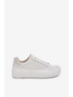Dámské Plátěné Tenisky Na Platformě Big Star RR274463 Bílé