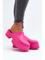 Dámské pantofle na platformě Big Star - fuchsia Dámské pantofle na platformě Big Star - fuchsia