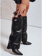 Dámské kozačky s širokým svrškem černé FashionStreet ZY1119 Dámské kozačky s širokým svrškem černé FashionStreet ZY1119