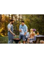 KULOVÝ ZAHRADNÍ GRIL REX STEEL 46CM S POPELNÍKEM