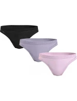 Dámské kalhotky 3Pack UW0UW05018 0V9 černé/fialové/sv. růžové - Tommy Hilfiger Dámské kalhotky 3Pack UW0UW05018 0V9 černé/fialové/sv. růžové - Tommy Hilfiger