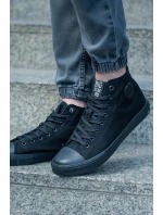 Pánské klasické vysoké tenisky BIG STAR FF174550  Černé