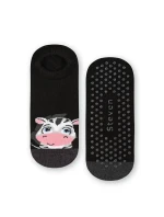 Dámské vzorované ponožky Steven art.132 Frotte ABS 35-40