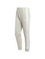 Pánské kalhoty adidas 3-Stripes Tricot Regular Tapered béžové JY7721