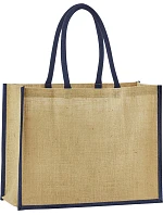 Westford Mill W 470 Jutová nákupní taška "Classic" 50.0470 natural/navy Westford Mill W 470 Jutová nákupní taška "Classic" 50.0470 natural/navy