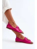 Zazoo 2660 Dámské kožené baleríny fuksie Zazoo 2660 Dámské kožené baleríny fuksie