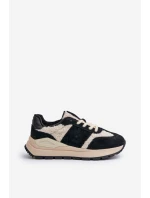 Zateplené dámské kožené sneakersy Big Star OO274A318 HI-POLY SYSTEM černé