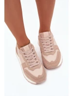 Dámské Kožené Tenisky Big Star OO274521 HI-POLY SYSTEM Nude