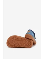 Dětské domácí pantofle Barefoot Dinosauři Froddo Canvas G1700440-15 Modré Dětské domácí pantofle Barefoot Dinosauři Froddo Canvas G1700440-15 Modré
