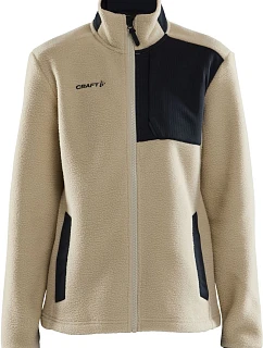 Craft Corporate ADV Pile Fleece Jacket W Dámská fleecová bunda Sherpa 81.2221 ecru/black