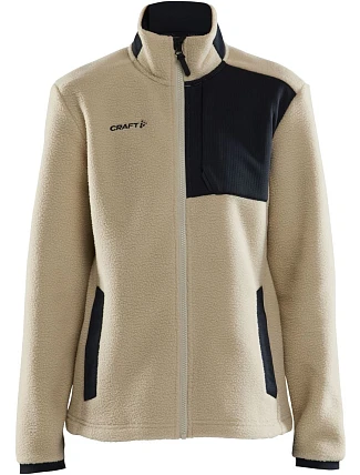 Craft Corporate ADV Pile Fleece Jacket W Dámská fleecová bunda Sherpa 81.2221 ecru/black