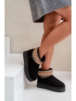 Dámské Sněhule S Vzorem Na Platformě Černé Avatharia