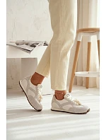 Semišové Dámské Tenisky Vinceza 86427 Šedé