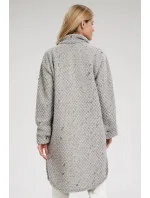 Dámský kabát M808 šedý - Figl