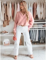 Dámský oversize svetr SOFTELLS růžový FashionStreet MY2471