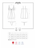 Košilka Heartina chemise - Obsessive Košilka Heartina chemise - Obsessive