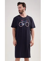 Pánská noční košile s krátkým rukávem Bike