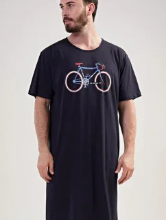 Pánská noční košile s krátkým rukávem Bike