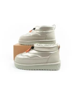 D.Franklin snow boots women winter fashion insulated boots silver dámské