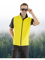 Result R 232M Pánská 2-vrstvá softshell vesta "Printable" 30.232M vivid green/black