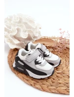 Dětské tenisky na suchý zip šedé Krissandra