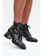 Boty na podpatku model 218722 Step in style Boty na podpatku model 218722 Step in style