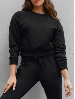 Dámská klasická černá mikina FashionStreet BY1526