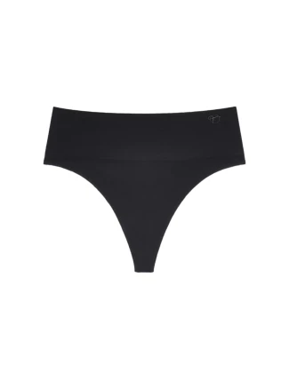 Dámská tanga Triumph Soft Sculpt Bandeau String - BLACK - černé 0004 - TRIUMPH