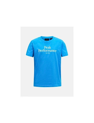 Tričko PEAK PERFORMANCE Original T-Shirt Junior, modré Tričko PEAK PERFORMANCE Original T-Shirt Junior, modré