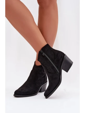 Boty na podpatku model 224621 Step in style Boty na podpatku model 224621 Step in style