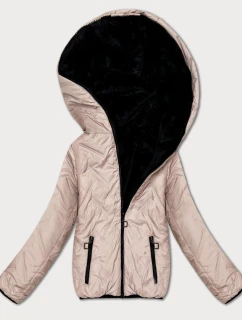 Nude-černá oboustranná dámská bunda pro přechodné období S'West (B8546-5101)