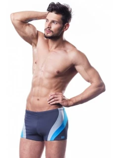 Pánské plavky 034 šedomodré S