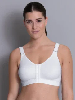 frontline open sportovní podprsenka zapínání vpředu 5523 white - Active