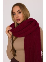 M896 Žebrovaná šála - bordó