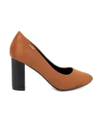 Pěkné lodičky Jasnobrązowy dámské na širokém podpatku Pěkné lodičky Jasnobrązowy dámské na širokém podpatku