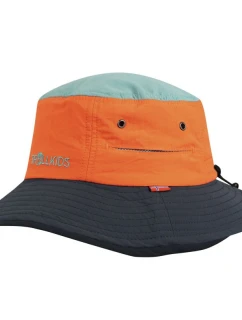 Trollkids Dětská letní čepice Trollfjord glow orange/dusky turquoise/dark navy (944-721) pro kluky/dívky