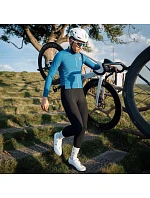 Rockbros YDCK012-1 dlouhé fleecové cyklistické kalhoty se šlemi Velikost XL - černé